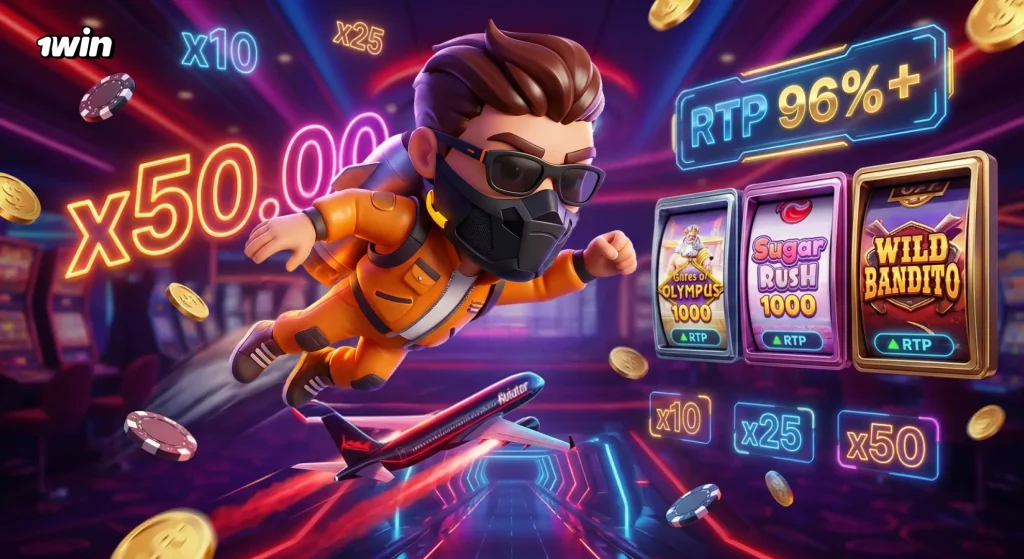Slots y tragamonedas 1win Chile